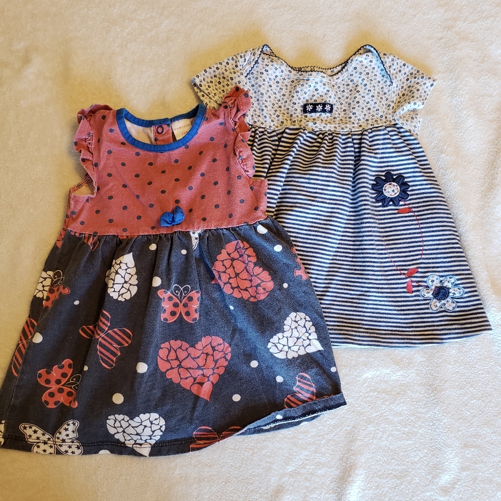 3/$20 12M baby girls dresses
